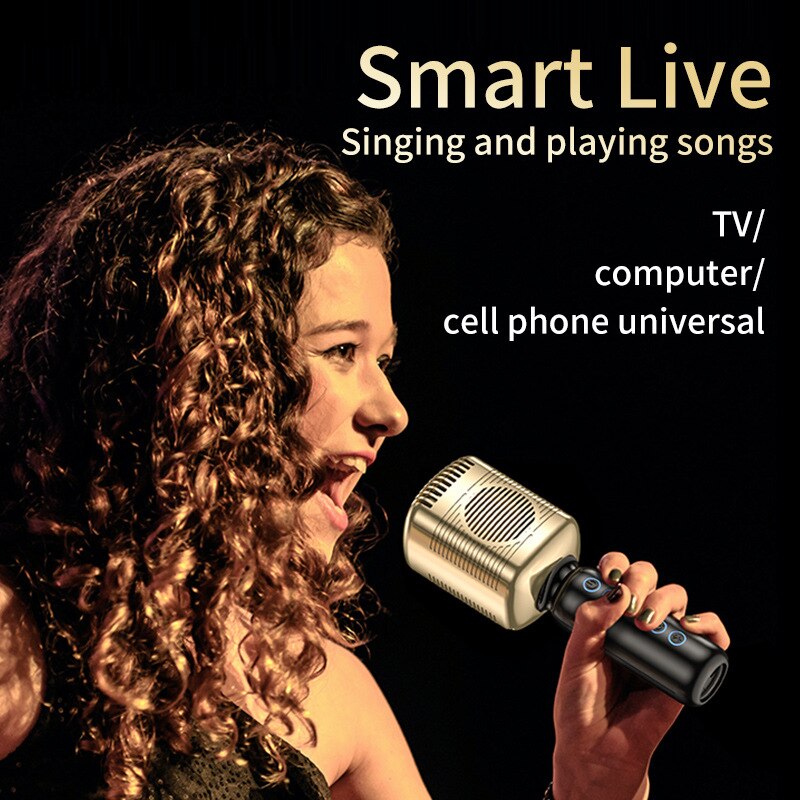 Retro Microphone, Classic Retro Style Condenser Bluetooth Karaoke Portable Microphone Mic