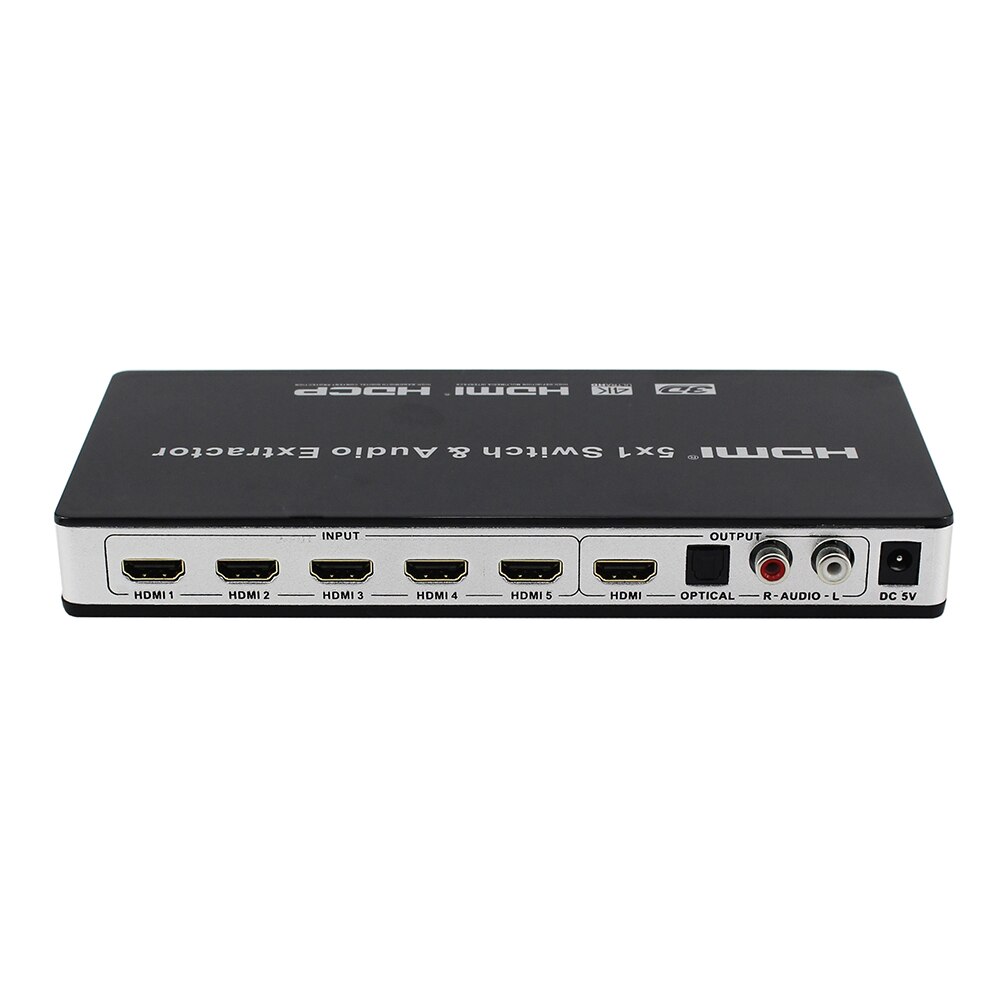 Version 1.4 HDMI 5 in 1 out with Audio Separation Function KVM switcher HDMI 5X1 TV Switcher