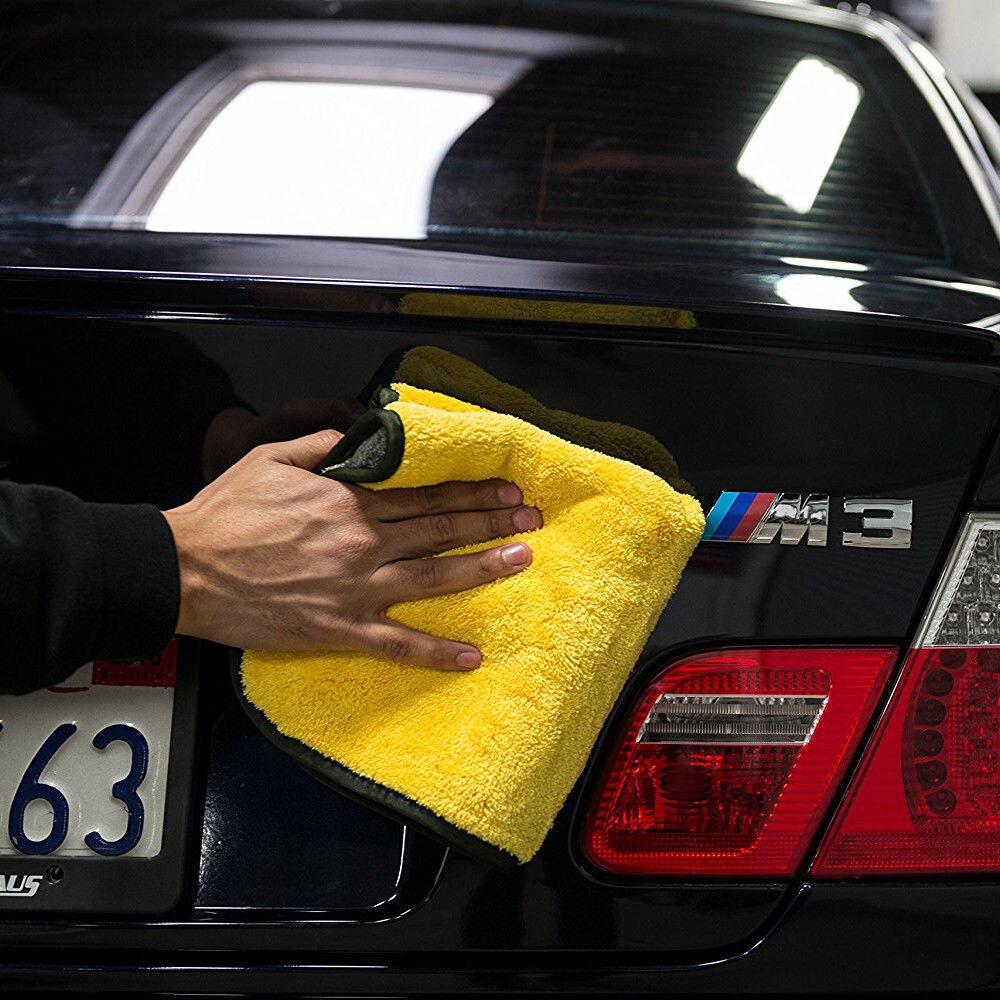 Car Wash Microfiber Towel Car Cleaning Drying Cloth Hemming Car