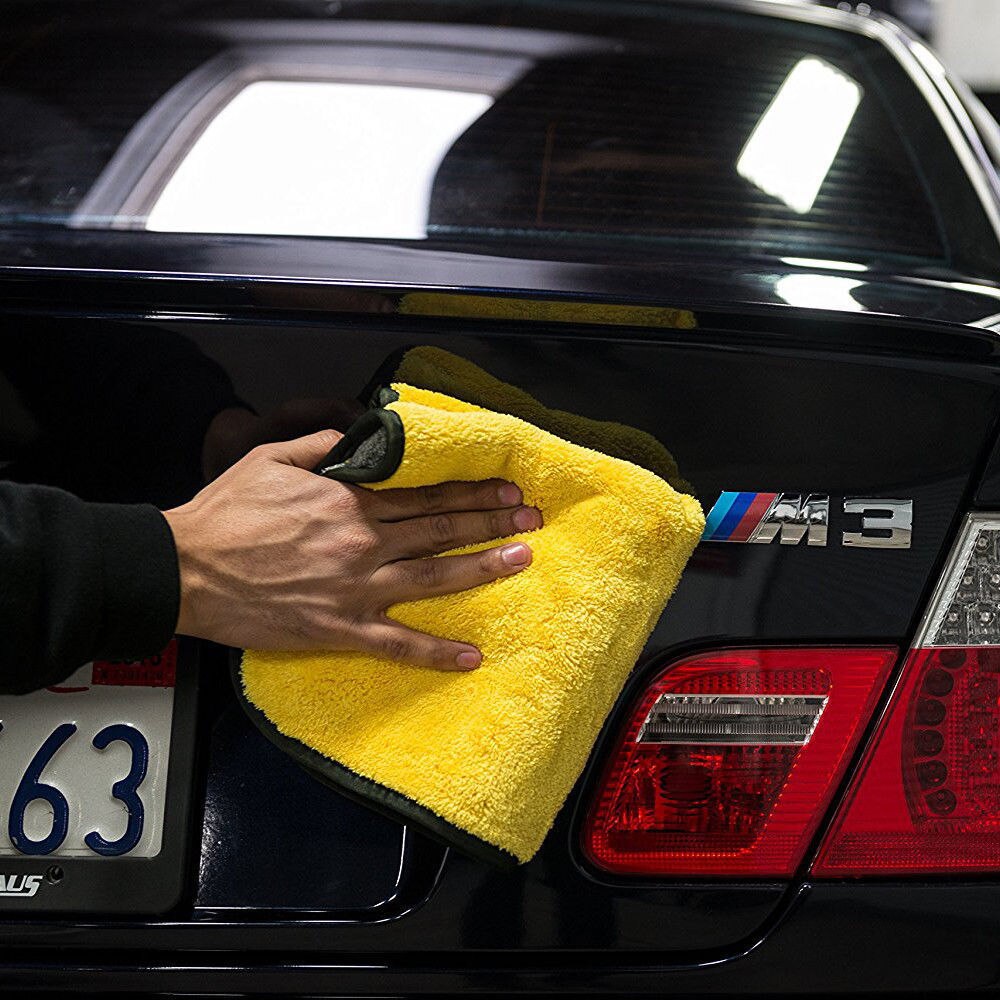 Superabsorberende bilvask microfiber håndklæde bil rengøring tørre klud oplægning bil håndklæde bilpleje