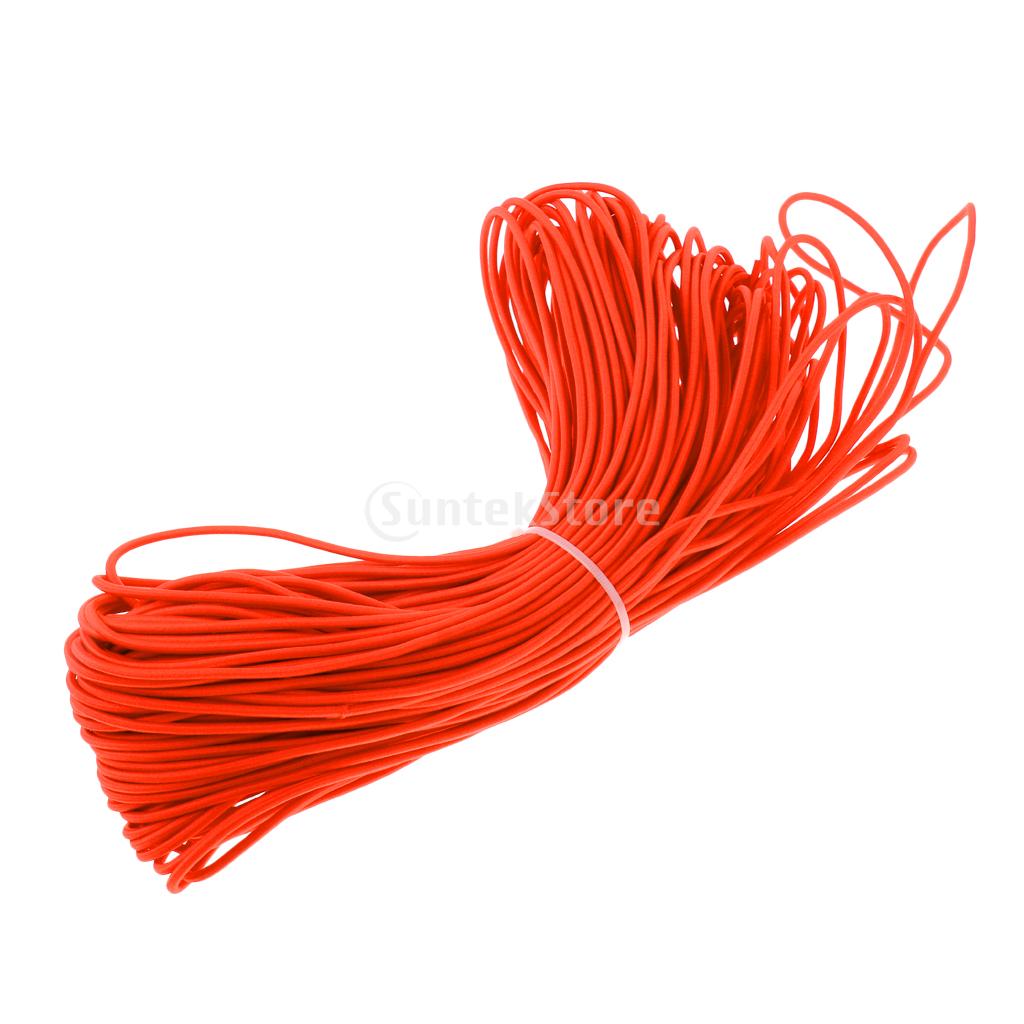 Oranje 3mm 0.5-100m sterke bungee touw schokkoord spanband aanhangwagen boot kajak/vervangende tent opvouwbare staaf elastisch touw