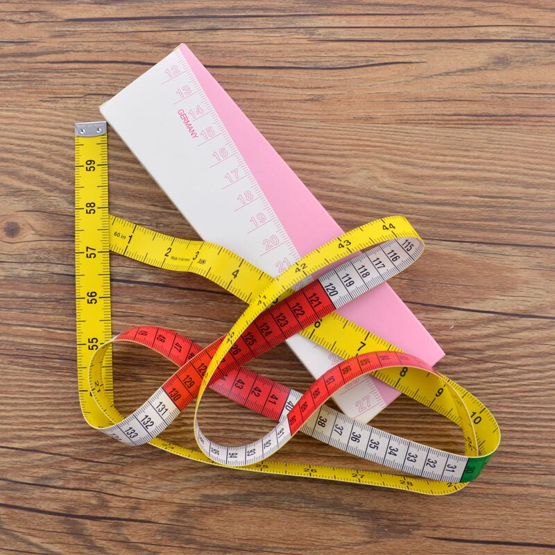 Body Measuring Colorful Ruler Sewing Tailor Tape Measure 1.5M Soft Sewing Ruler Meter Sewing Measuring Tape Double-sided Scale