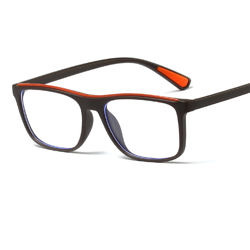 Classic Retro Myopia Nerd Eye Glasses Frames for Men Matte Brown Rectangle Clear Lens Glasses Acetate Male Grade Glasses