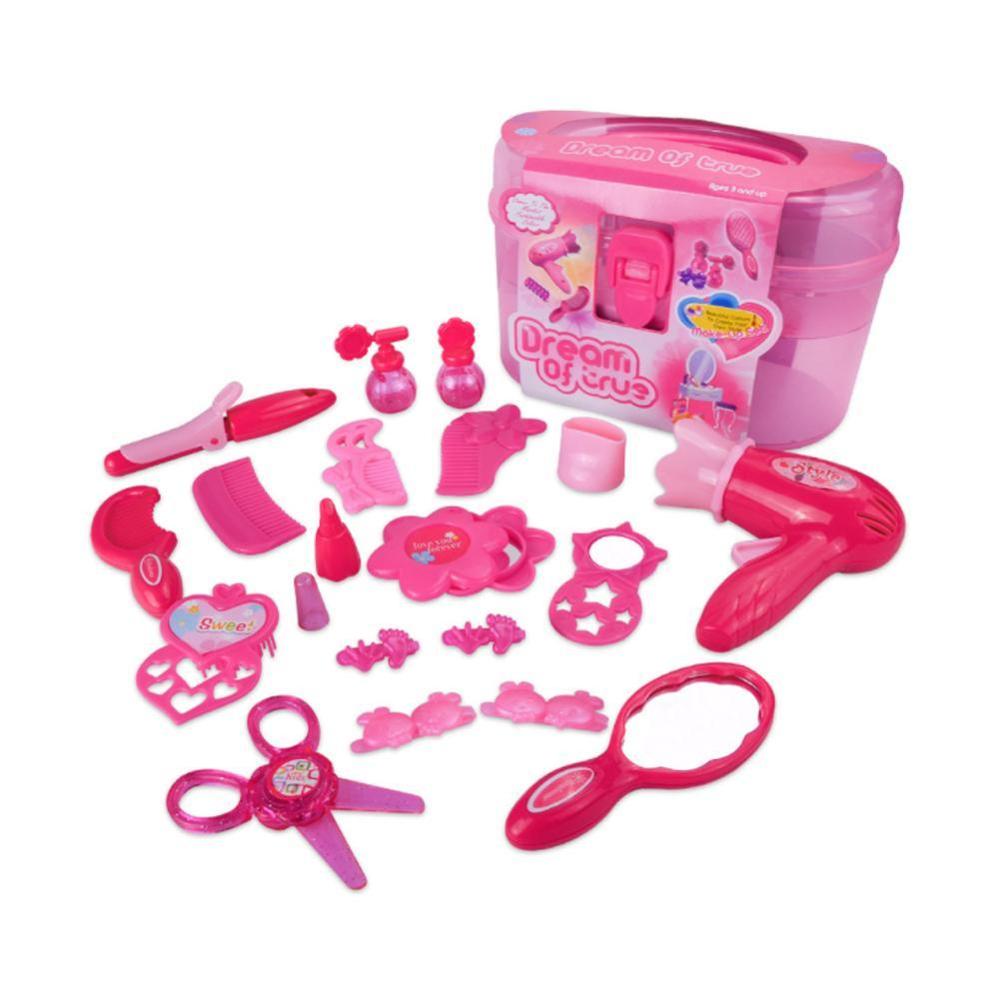 Mode Meisje Schoonheid Salon Accessoires Kinderen Games Speelgoed Simulatie Föhn Spelen Dressing Beauty Sieraden Set