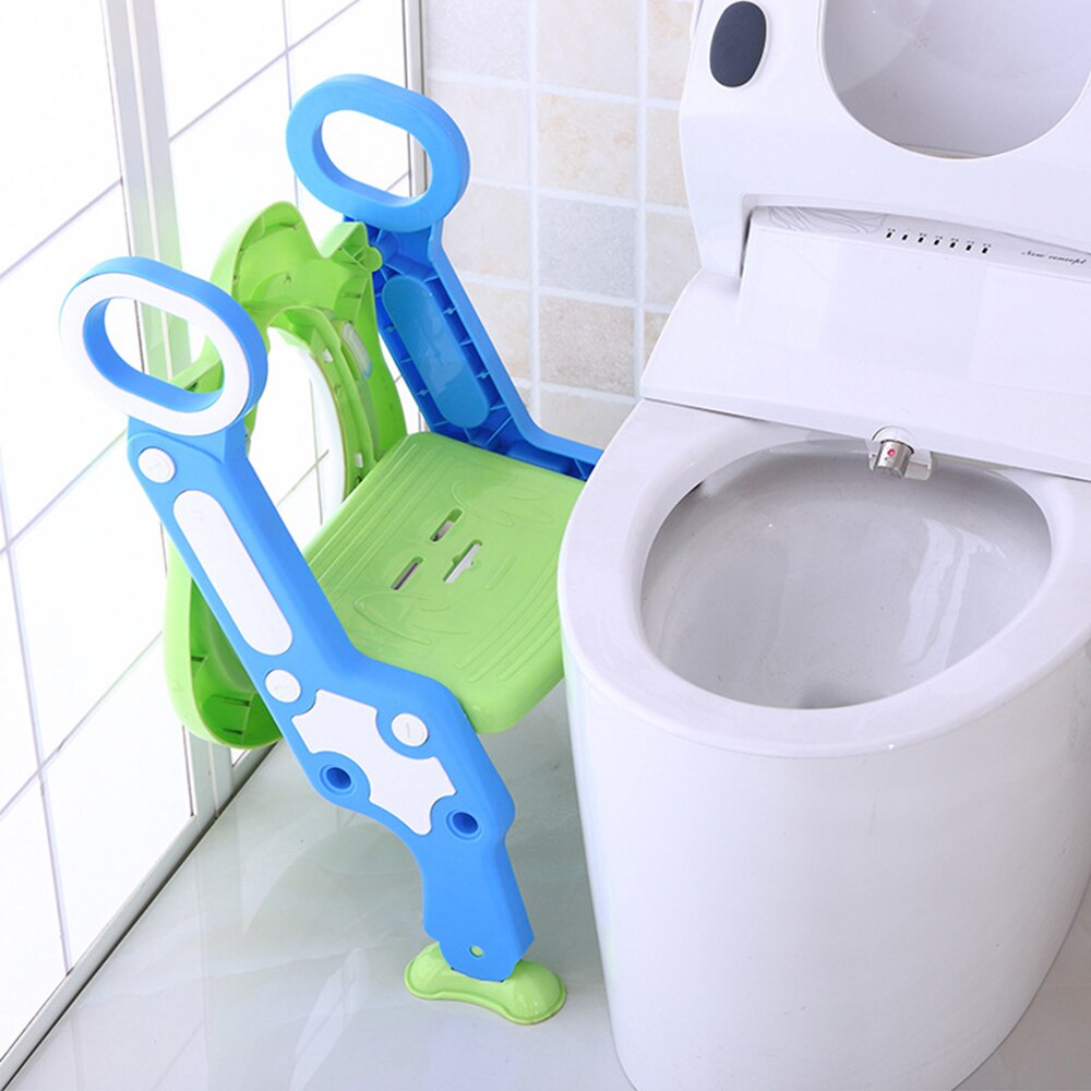baby potte treningssete med justerbar stige sammenleggbar toalett trener sete barne potte stol trinn krakk sikkerhetsgryte til låve