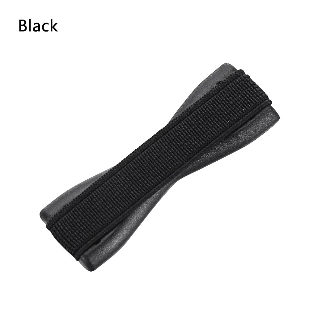 Universele Telefoon Terug Sticker Band Beugel Sling Telefoon Fixing Houder Elasticiteit Vinger Grip Een Bediening Selfie Band: Black
