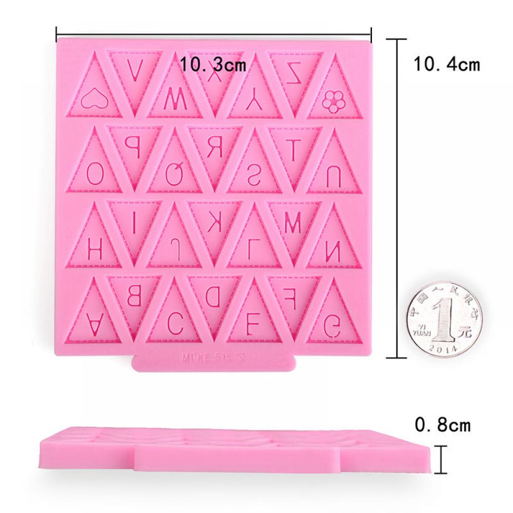 Vlag Vorm 26 Engels Letters Silicone Mold Gebak Chocolade Fondant Cake Sugar Craft Moulds Cake Decorating Gereedschap