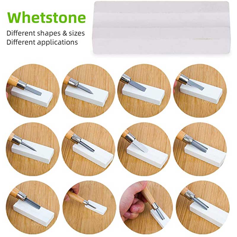 Conjunto de herramientas de talla de madera SIMILKY SK7 herramientas de cincel de acero al carbono-con funda protectora caja de almacenamiento pequeña calabaza 12-Set