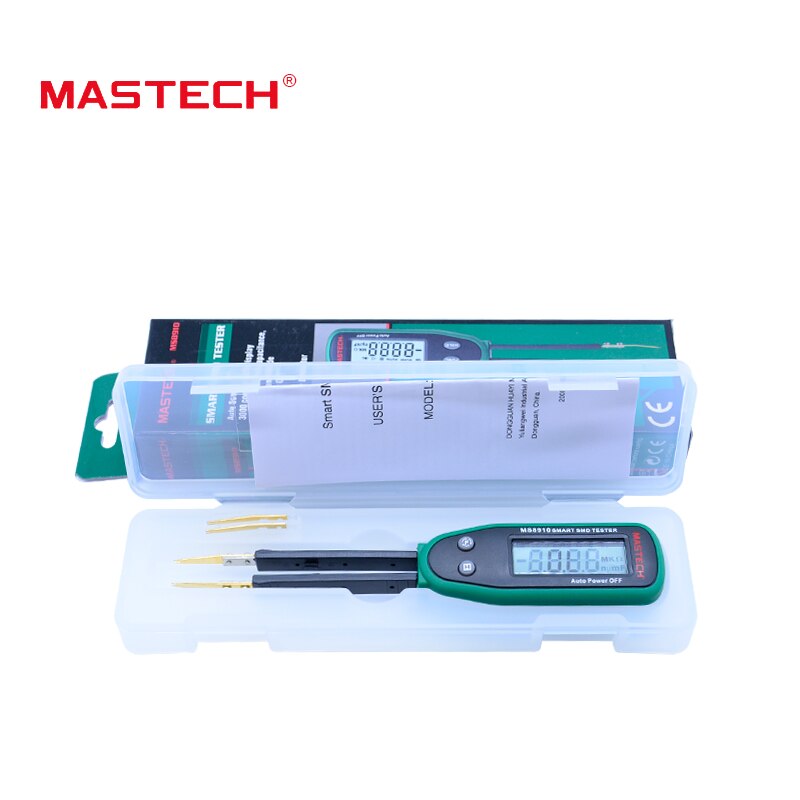 Original MASTECH Smart SMD Tester Capacitance Meter Multimeter MS8910, 3000 counts LCD display, Auto Scanning, Auto Ranging