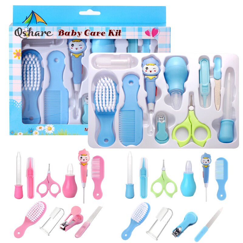 10 Teile/satz Baby Gesundheit Kits, Kindergarten Pflege Kinder, Nagel Haar Nase Reiniger Werkzeug, Baby Pflege Kit