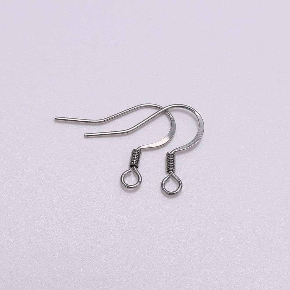 50 Stks/partij Niet Allergische Oorhaak Oorbellen Sluitingen Rvs Earring Haken Voor Diy Slangetje Sieraden Maken Bevindingen Supplies: 6