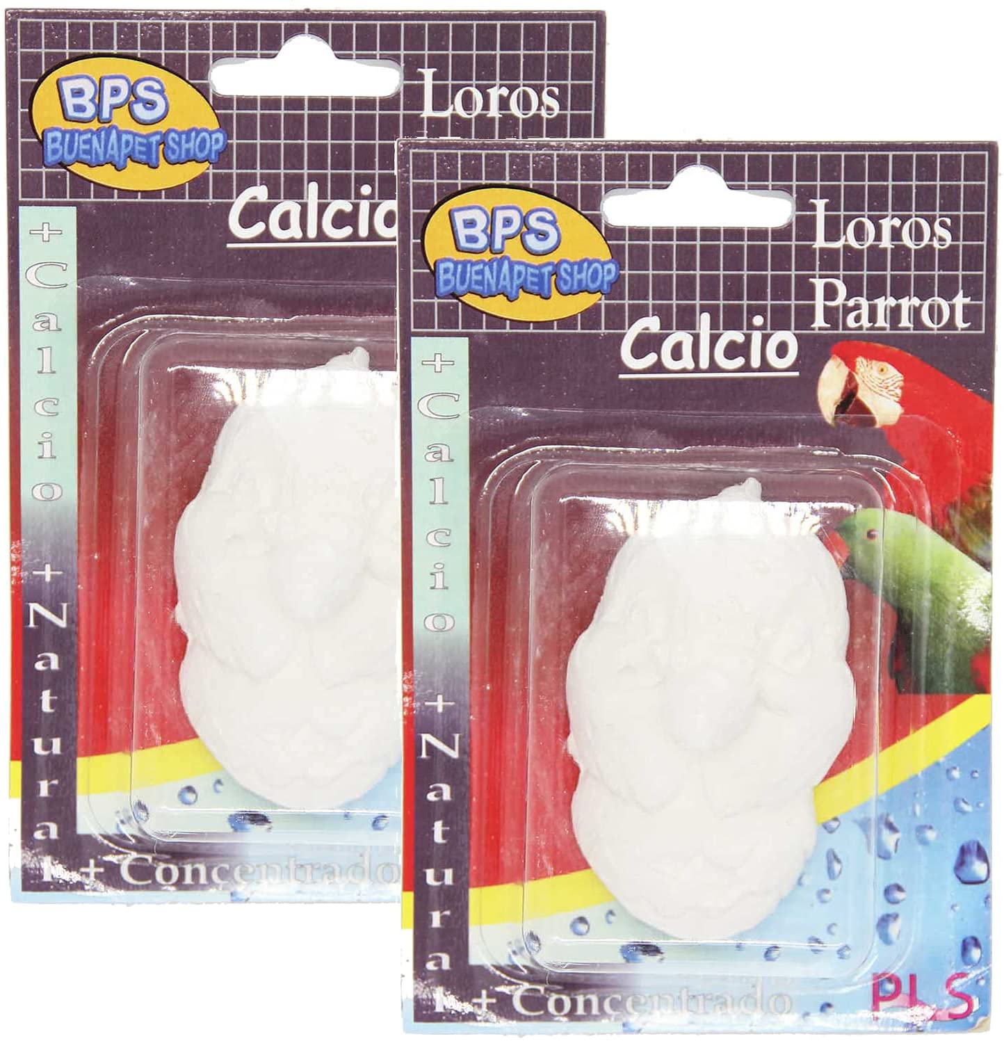 Mascotaland calcium block for large natural turtles calcium block for fish calcium for birds parrots and calcium Cotorras for rodents basic glazing supplement health conditioner Mineral block: Parrots and COTORRAS / 2uds