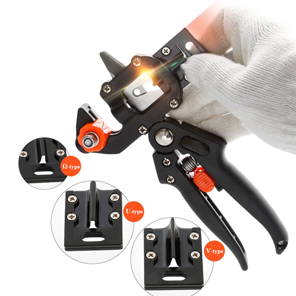 Garden Tools Grafting Pruner Chopper Vaccination Cutting Tree Plant Shears Scissor Multi-function Bud Cutter 3cm Graft Film Tape