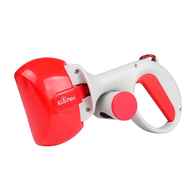 Dispositivo de limpieza de excrementos de mascotas, pala para recoger excrementos de perros, inodoro de animales, pinza, herramienta de limpieza: Gris claro