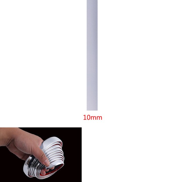 3m-Protector de parachoques para coche, decoración de estilo cromado, tira embellecedora de moldura de 4mm, 8mm, 10mm, 12mm, 15mm, 20mm y 25mm: 10mm