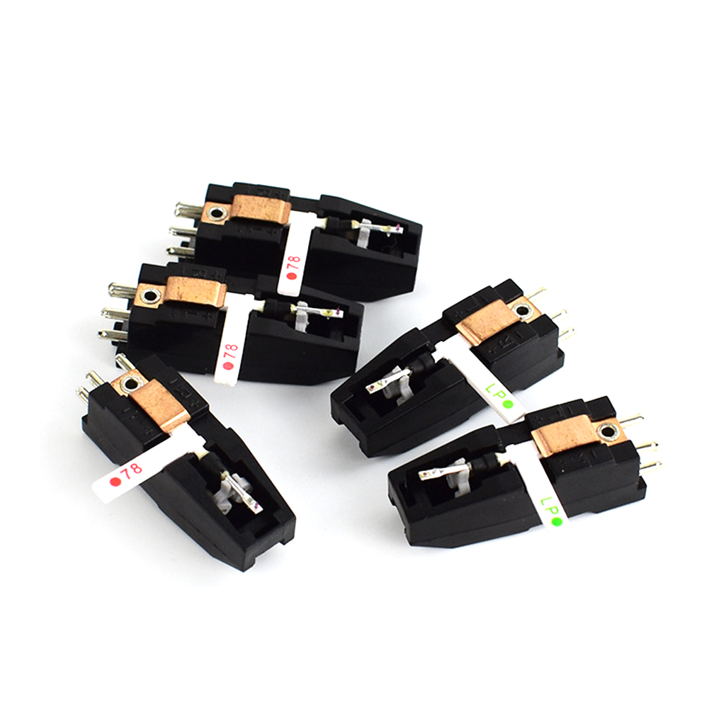 Dual Stylus Turntable Cartridge RubySapphire Needles Magnetic Cartridge Stylus Needle Turntable for LP 78 RPM Record