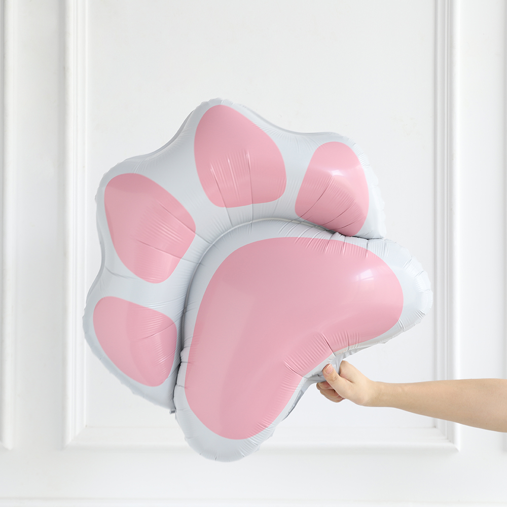 91 Uds globo temático de gato Meow guirnalda arco Rosa Pata de Gato globo de aluminio niños 1er cumpleaños Baby Shower decoración Globos