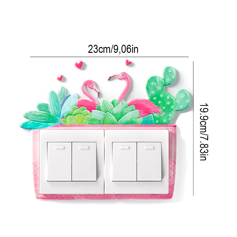 Leuke Eenhoorn Licht Schakelaar Stickers Cover,Interrupteurs Autocollant Commutateur: 4