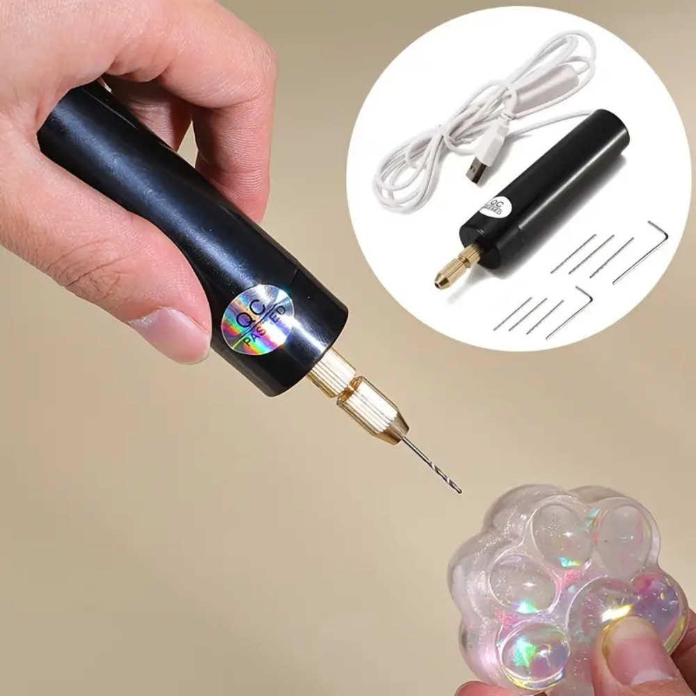 Handheld Mini furadeira elétrica, DIY USB broca elétrica ferramentas, resina epóxi, fazer jóias, artesanato em madeira, gravura Pen Tool