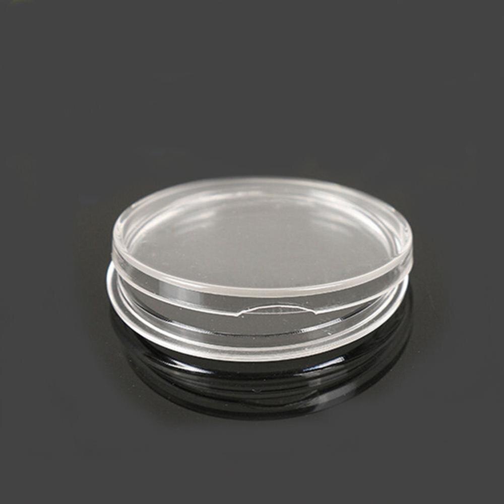 Cisolen 100 stks Clear Coin Capsules Plastic Munt Houder Bescherm Munt Capsules met Schuim Pakking met Plastic Opslag Organizer Box voor Munt Collectie Supplies