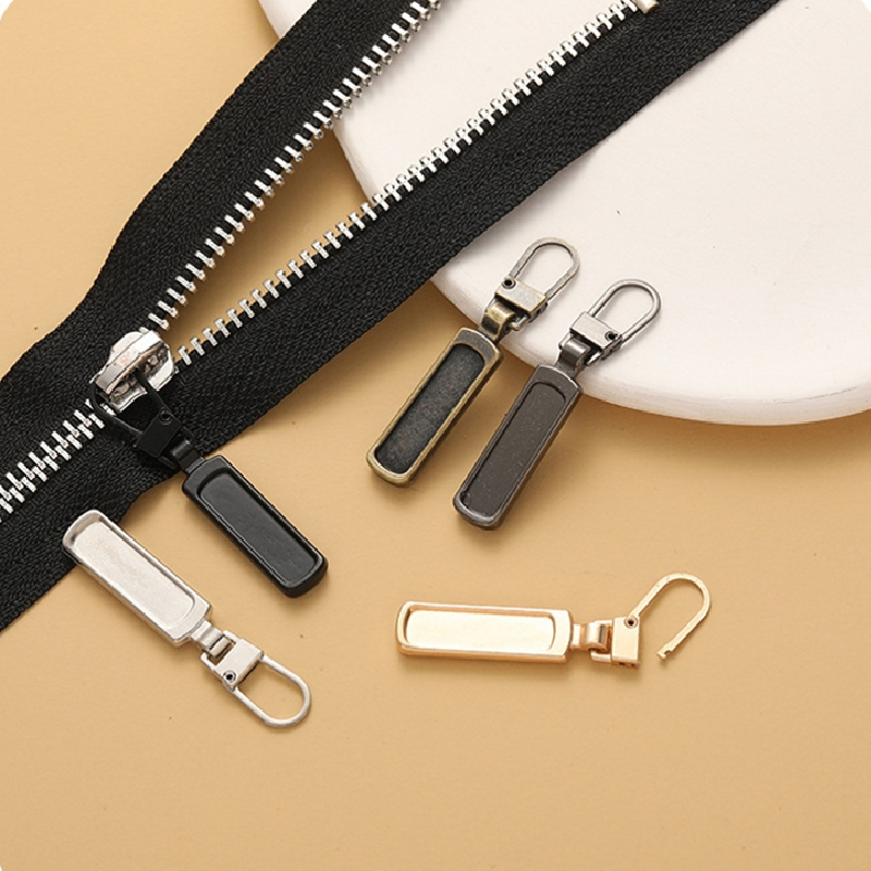 5 uds costura DIY cremallera desmontable cabeza cremallera tirar práctico bolso resistente bolso maleta mochila tienda