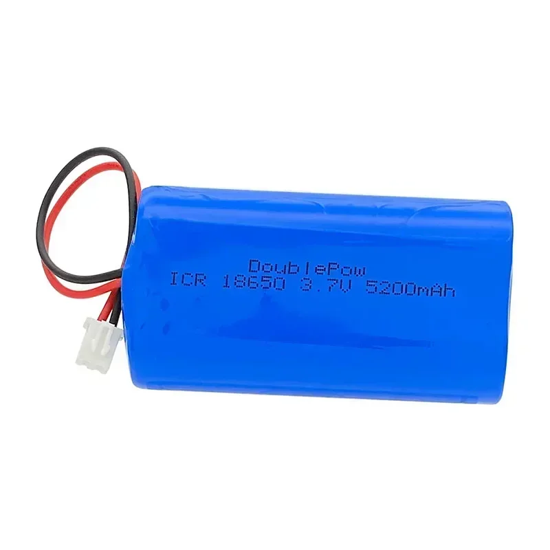 18650 3.7V 3600mAh/5200mAh Batteria al litio ricaricabile tenere sotto controllo per altoparlanti Megafono Luci a portato Scheda di protezione + Spina XH2.54