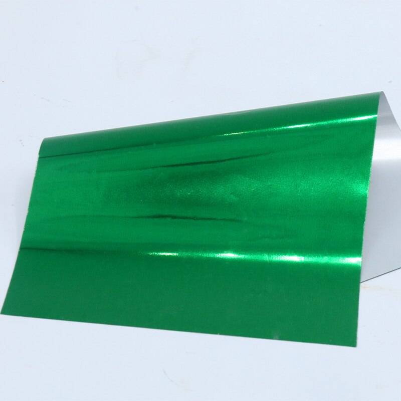 Green Stamping Foil Paper Holographic Transfer Laminator Foil for DIY Arts Craft Christmas Cards: 10pcs