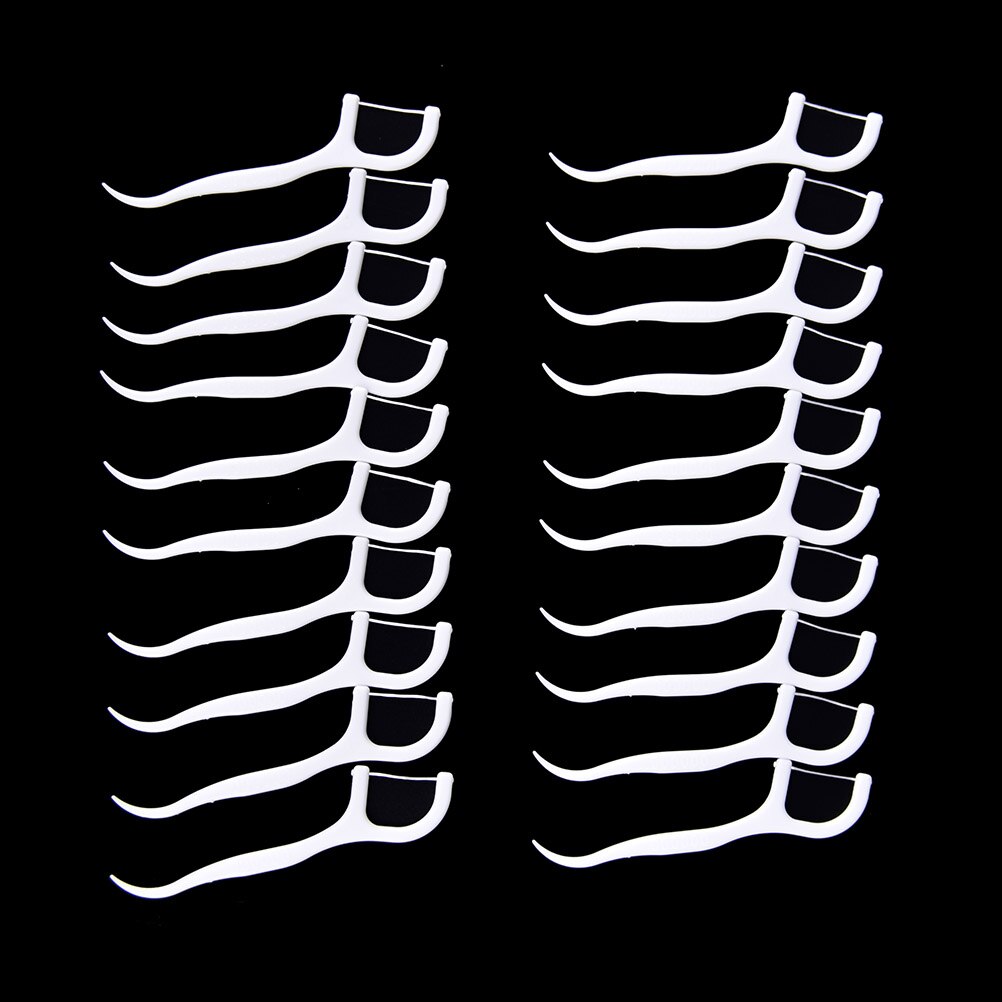 20 stk./pak. tandtråd interdental børste ren tandstikker tandtråd mundhygiejne tand tandtråd oral ren