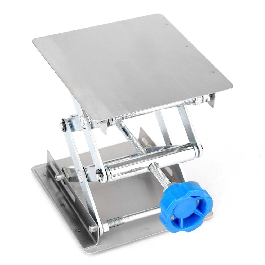 100x100x160mm Lifting Platform Stainless Steel Adjustable Laboratory Lifting Platform Stand Scissor Rack