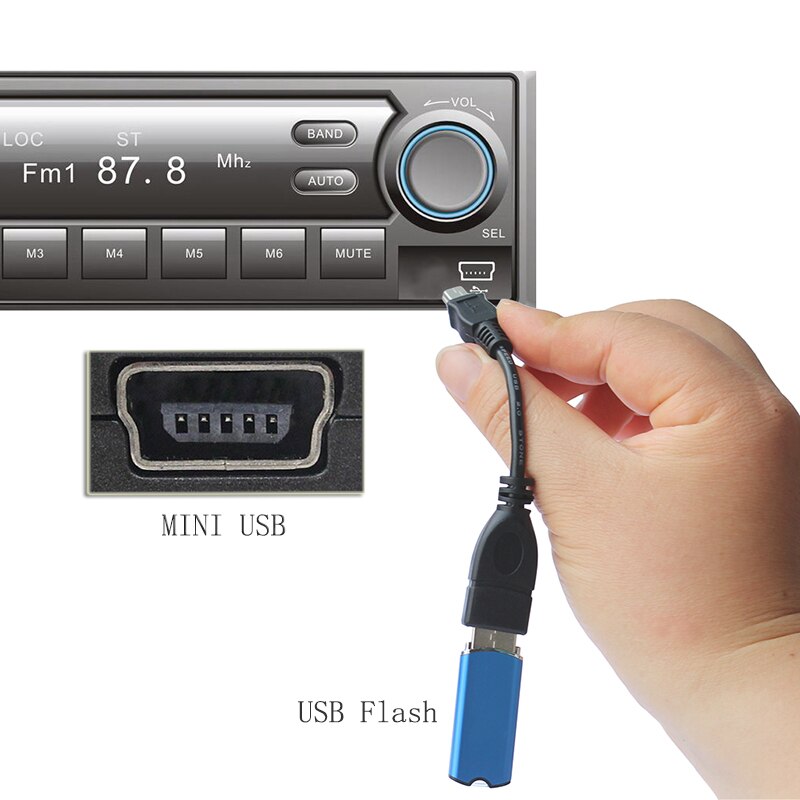 Mini USB macho a USB hembra, adaptador de Cable OTG Cable Mini USB para tableta, PC, GPS, CD de coche, 10cm