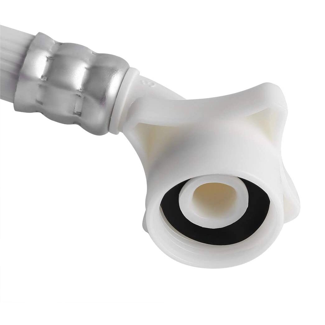 Washing Machine, Pvc Hose, White Water Inlet Hose, Lengthened High-Pressure Water Pipe Fittings (Length 2 Meters)