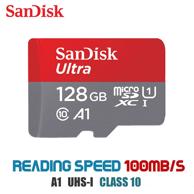 Sandisk micro sd card 16gb 32gb 64gb cartao de memoria 128gb Microsd class 10 UHS-1 256gb A1 flash memory card for Mobile phone: A1 128G