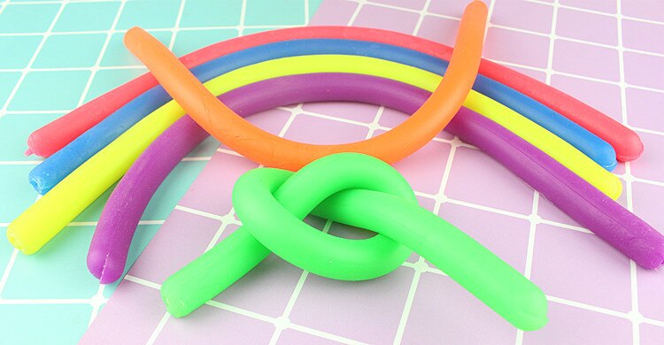 Children Adult Decompression Toy Luminous Noodle Stretch String TPR Rope Anti Stress Toys String Fidget Autism Vent Toys 30cm