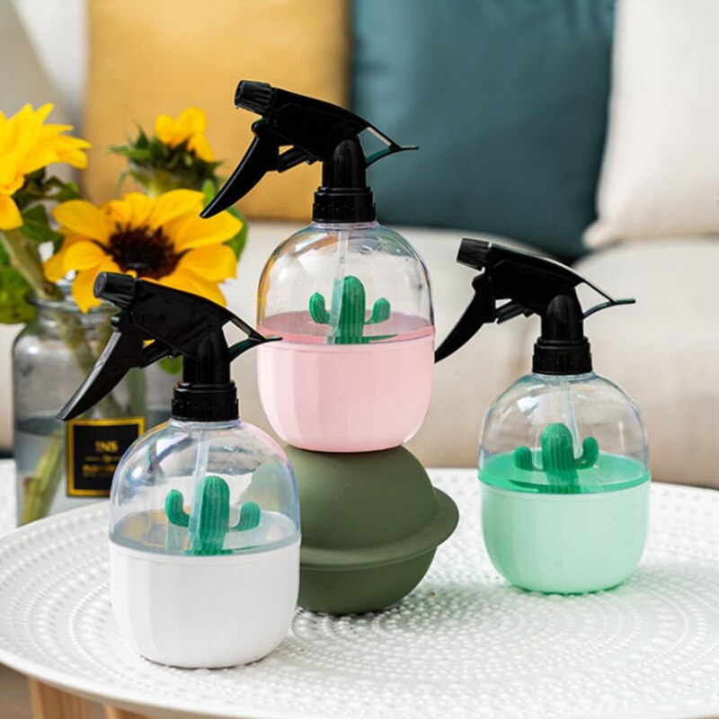 Bouteille de pulvérisation Cactus 500ml, Portable, brumisateur vide, buse de pulvérisation réglable pour pression manuelle, plantes domestiques