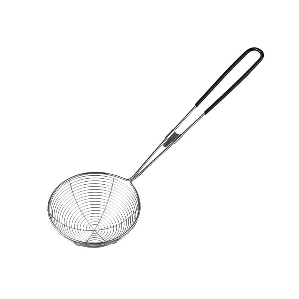 3 Sizes Stainless Steel Spider Strainer Skimmer Spoon Long Handle Wire Skimmer Ladle For Kitchen Frying: M