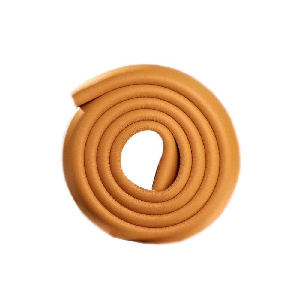 2m Safety Corner Protector Table Desk Edge Guard Soft Strip Children Safe Tape Furniture Corners Angle Protection Thicken: brown