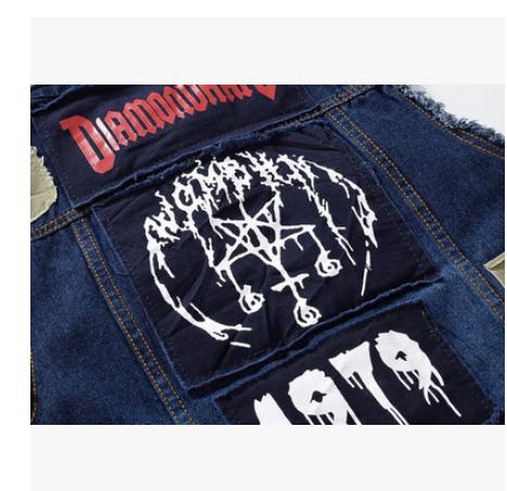Mænd pactwork cowboy vest frakke enkeltradet turn down krave plus størrelse forår efterår jean vest plus størrelse denim vest  j1798
