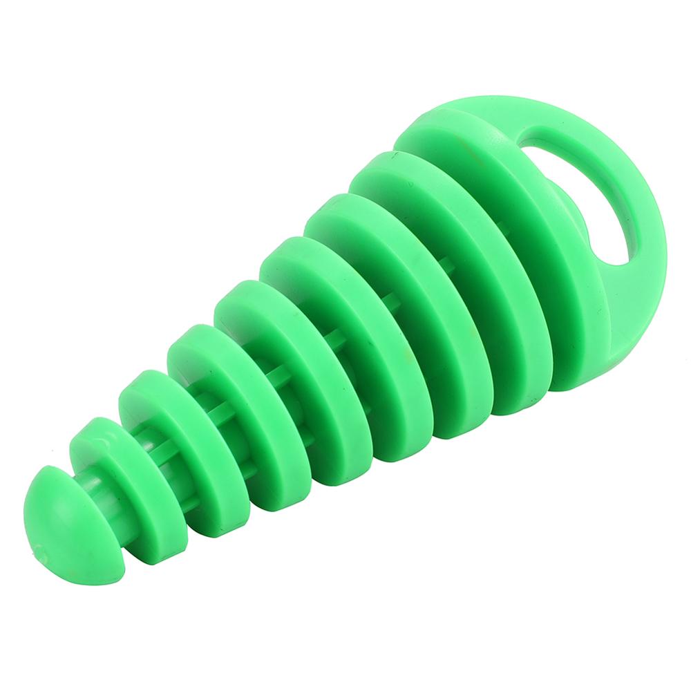 1 stk pvc air-bleeder stik udstødning lyddæmper lyddæmper vaskeprop rørbeskytter motorcykel udstødningsrør motocross udstødning: Grøn
