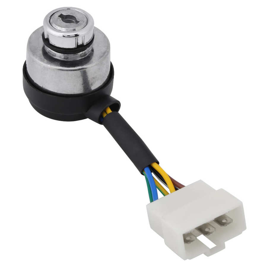 Interruptor de llave de arranque de 6 cables para generador de Gas 188F de 2,5-6.5KW, con 2 llaves