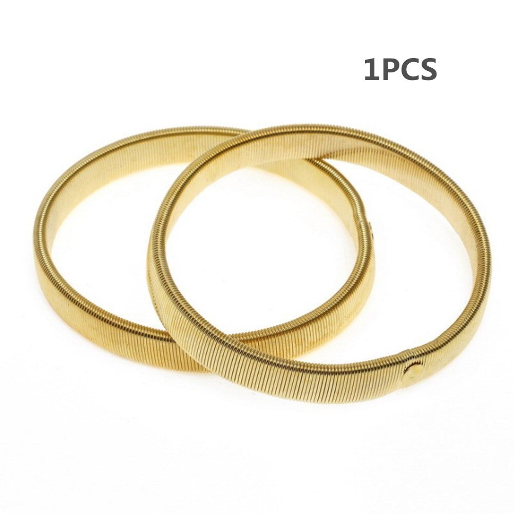 Polsino moda camicia da donna porta maniche fasce da braccio in metallo reggi giarrettiera anello di protezione bracciale da uomo bracciale elastico a cerchio: A-1pezzi oro