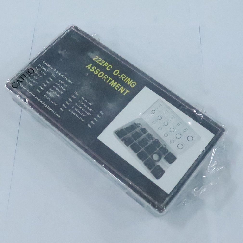 222Pcs 17 Maten Universal Rubber ORing Assortimen... Grandado