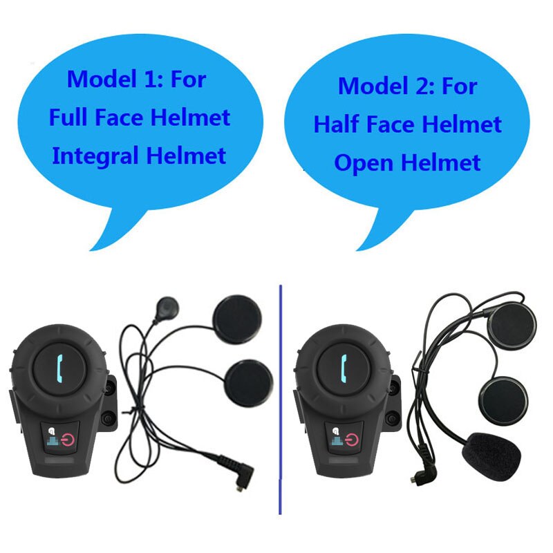 500m motorcykel bt bluetooth multi interphone headset hjälm intercom handfri freedconn vb
