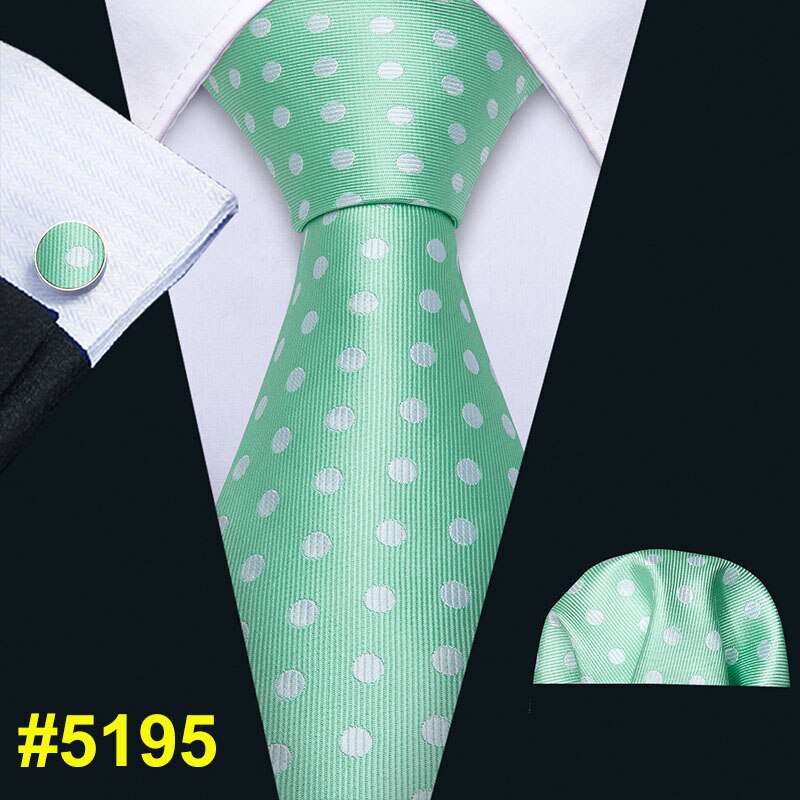 Barry. Wang Groen Baby Paisley Zijden Stropdas Voor Mannen Stropdas Bruiloft Hanky Manchetknopen Set Accessoires FA-013: FA-5195