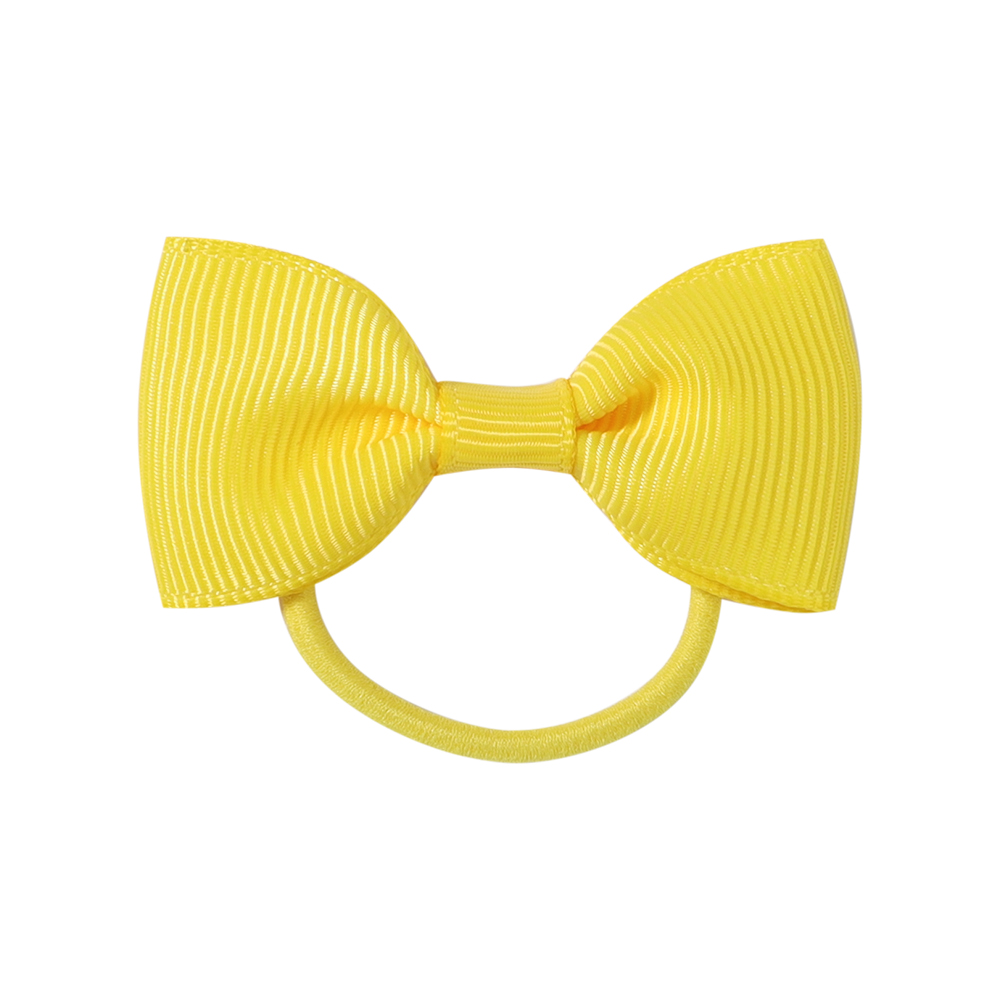 20 unids/lote Mini lazos para el cabello de Color sólido, banda elástica para el cabello para niñas, diadema, cinta de grogrén, accesorios para el cabello para niños