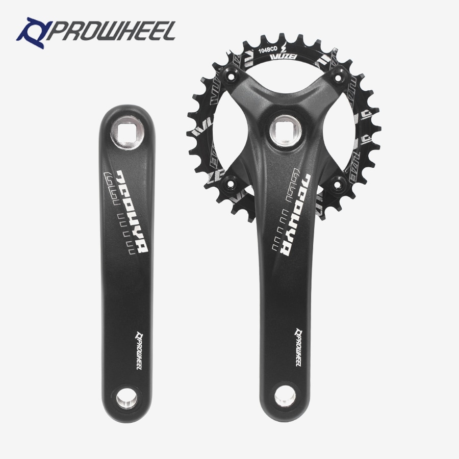 Prowheel mtb mountainbike kranksæt 170mm 175mm 30/32/34/36/38/40/42t kædering 64 104 bcd firkantet konisk krank cykel kranksæt