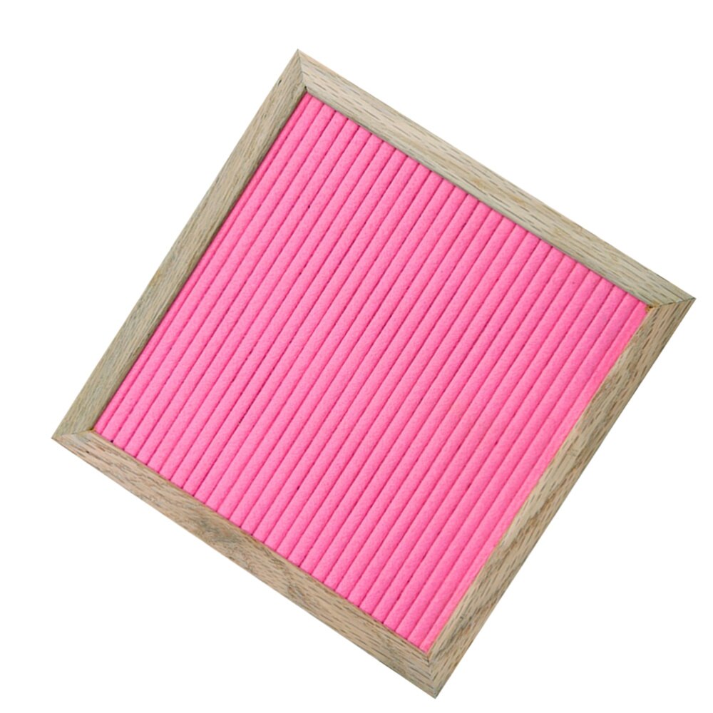 Funny Felt Letter Board Set Message Decor Felt Cloth Blackboard Oak Wood Board for Home Child Kid