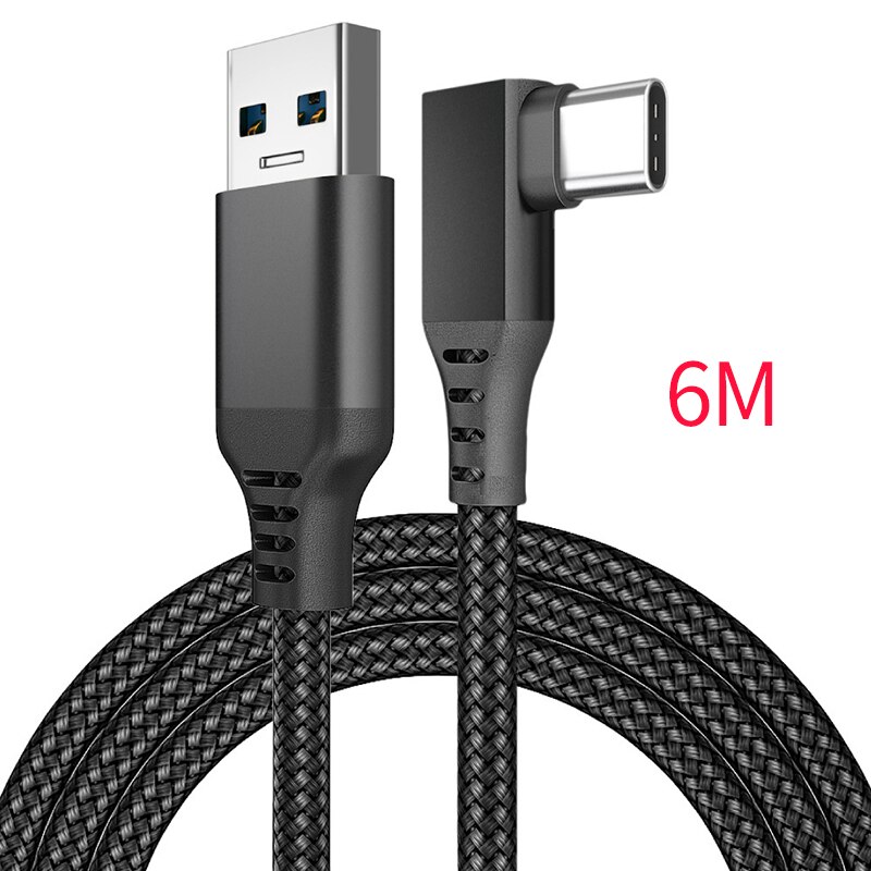 Voor Oculus Quest 2 Link Kabel 5M Usb 3.0 Quick Charge Kabels Voor Quest2 Vr Data Transfer Fast Kosten vr Headset Accessoires: 6m A TO C