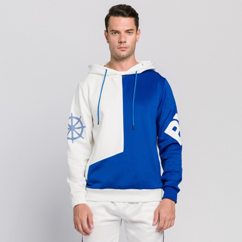 2020 outono e inverno novo com capuz pulôver camisola masculina na moda marca cor combinando casual jaqueta masculina moletom roupas masculinas