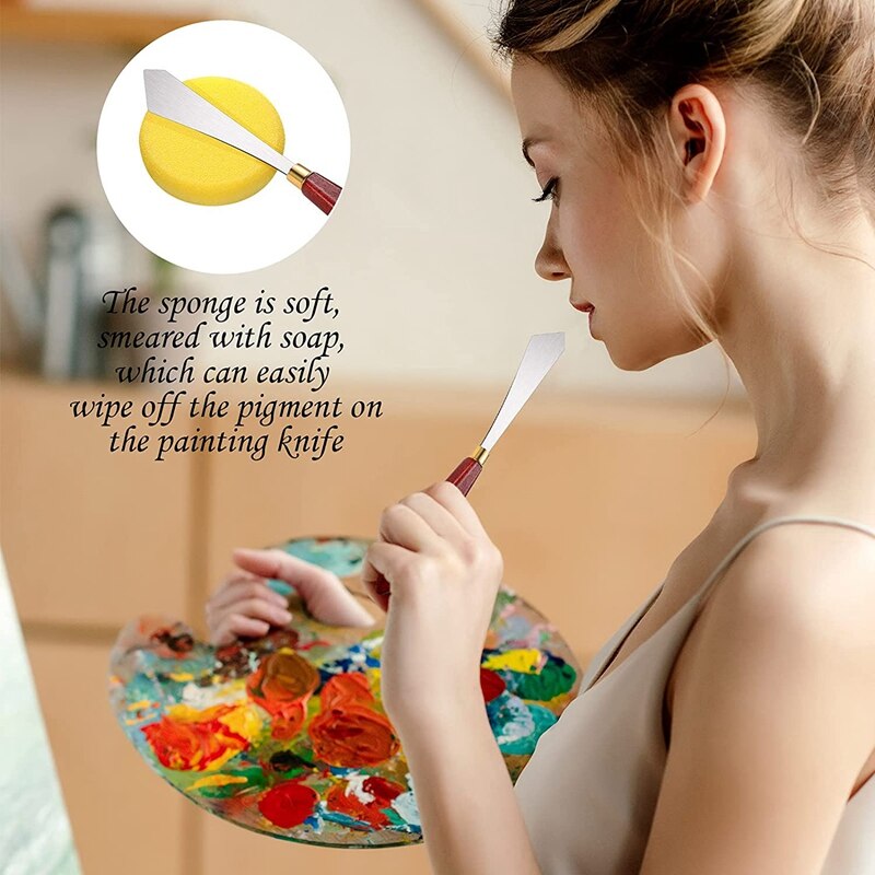 5Pcs Painting Knife Set Palette Knives Artist Palette Knife Oil Paint Knife Oil Painting Art Tool For Painting Supplies