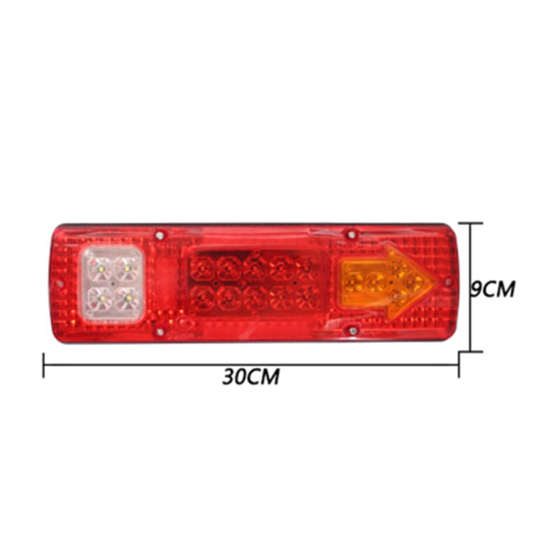 2 stk 12v led baglygter lygte 5 funktion til trailer cara-kan lastbil 19 led trailer lygter led stoplys